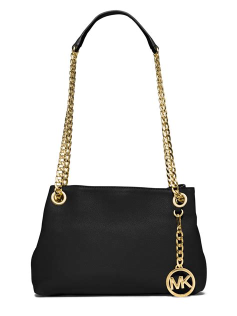 michael kors jet set extra-small leather crossbody - black|michael kors jet set chain.